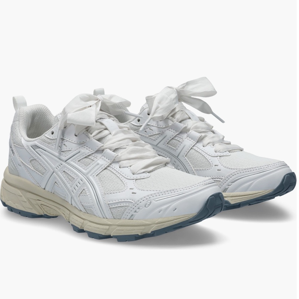 ASICS Women's White and Cream Sneakers